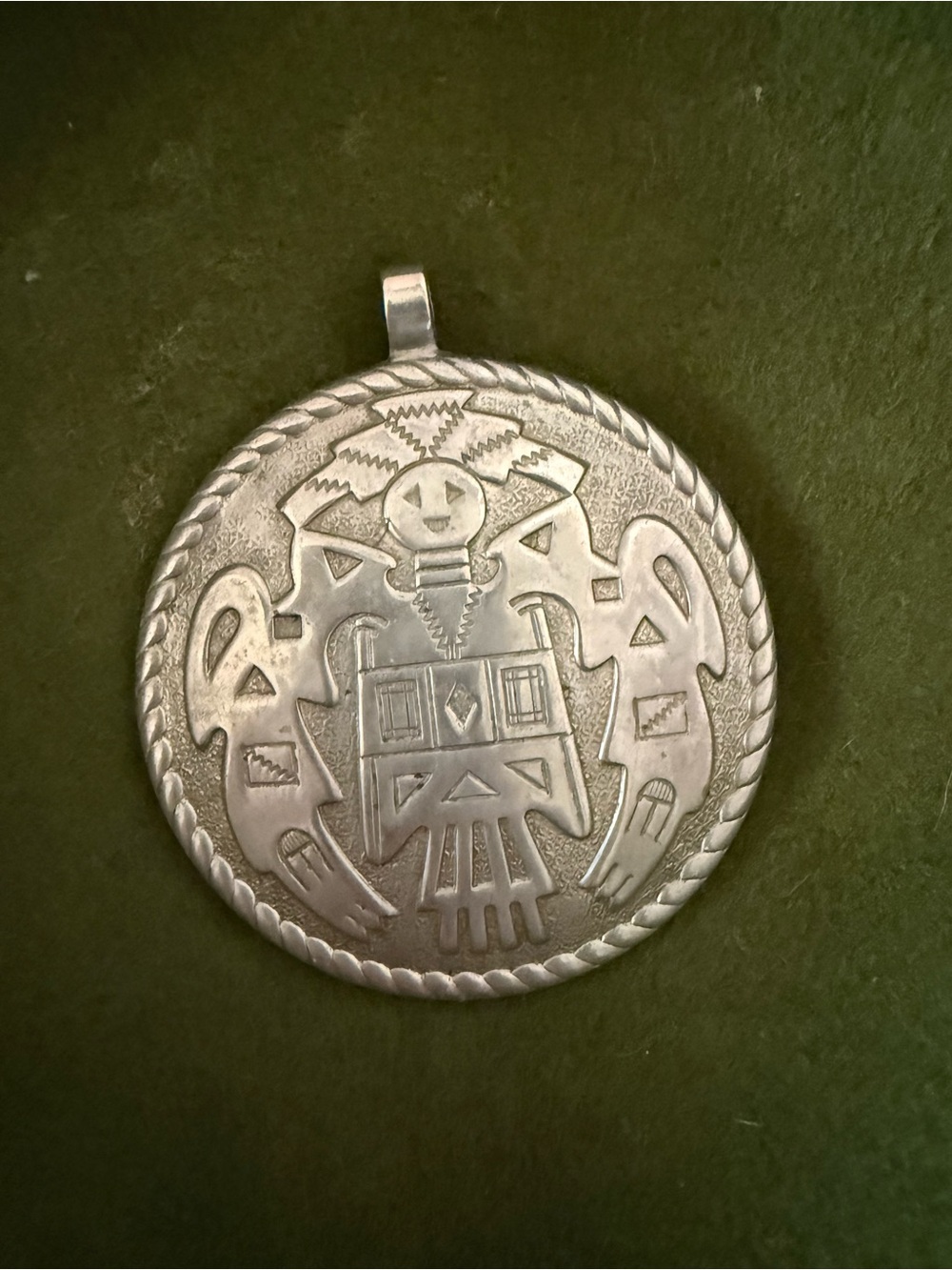 Southwestern Kachina design medallion